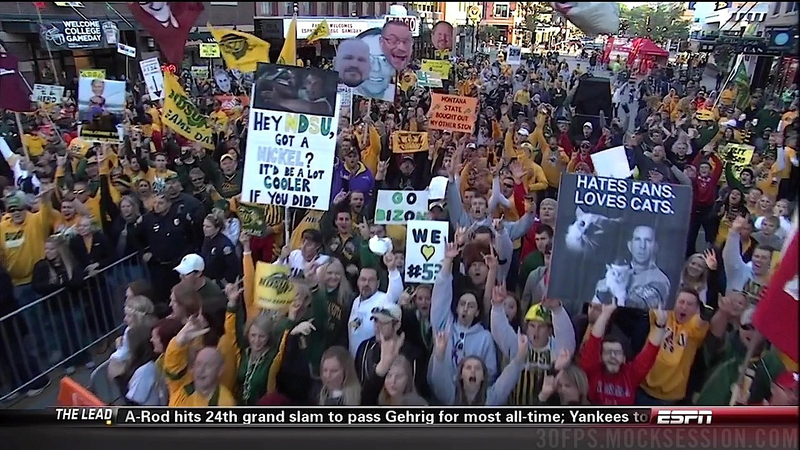 Illustration for article titled "Crap On Me Sam Ponder": Your NDSU-Delaware State GameDay Sign Roundup